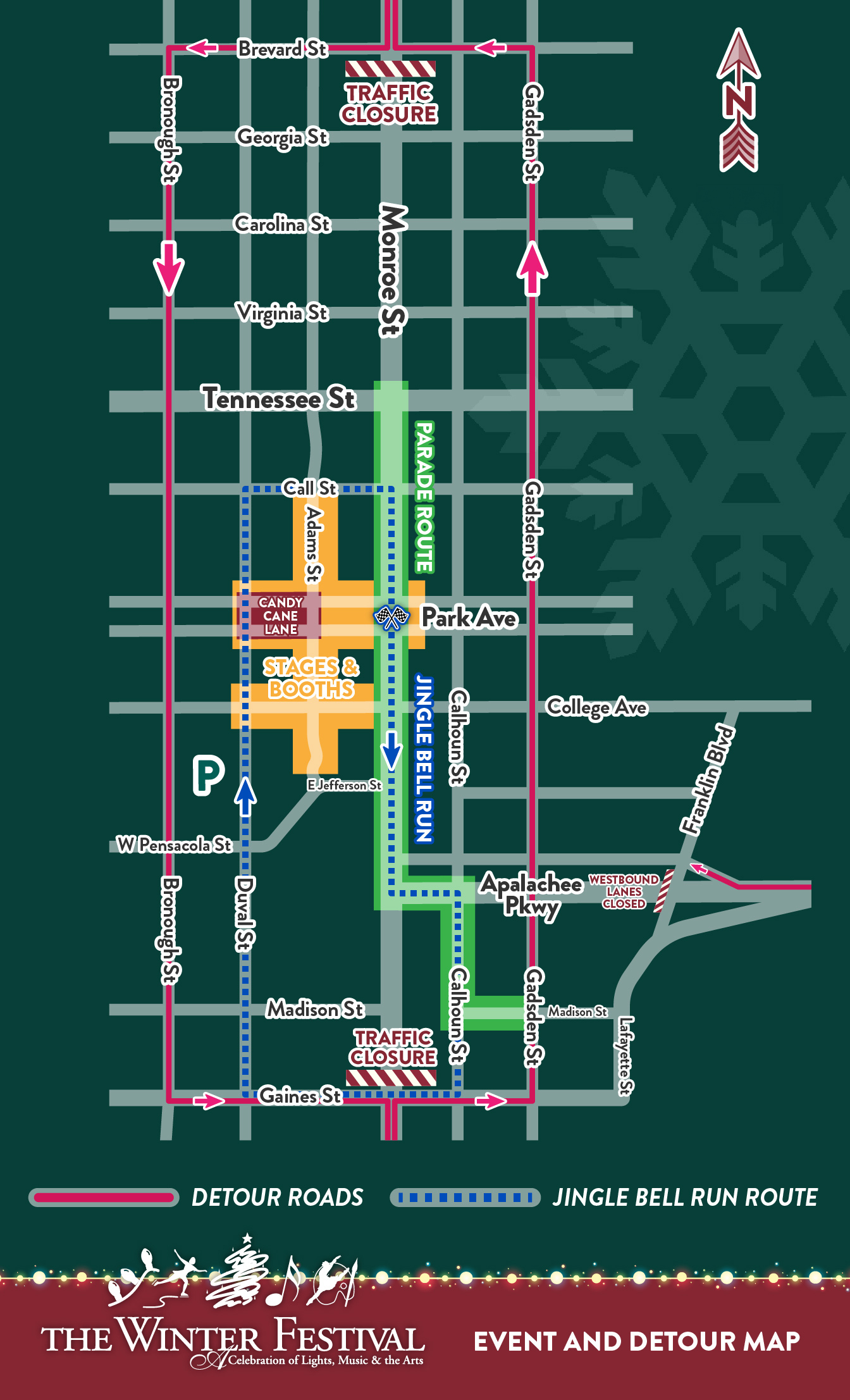 map of the event area